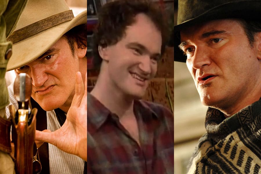Collage of Quentin Tarantino photos