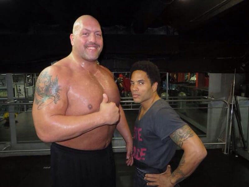 The Big Show and Lenny Kravitz