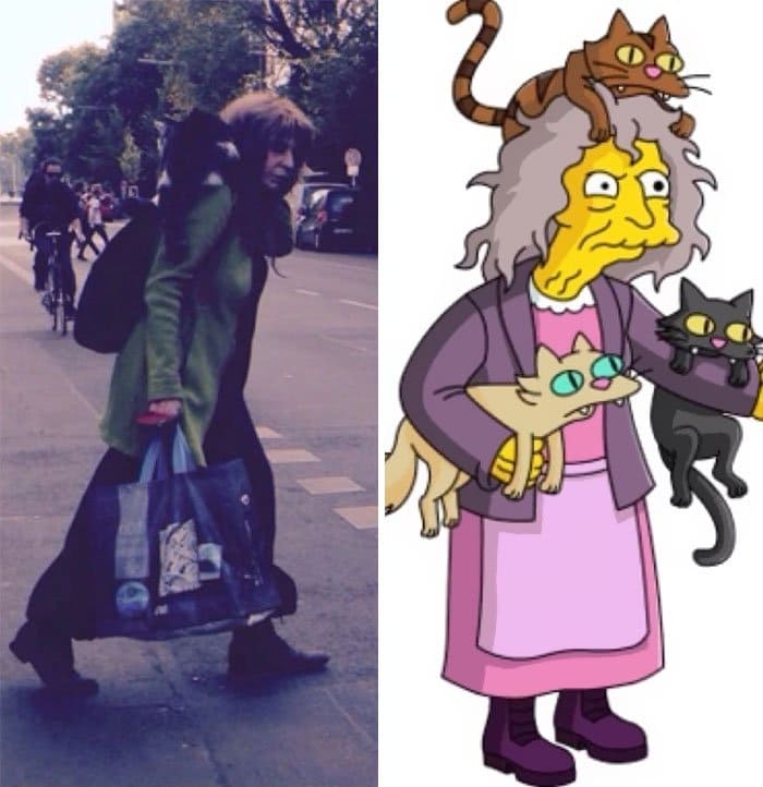 Crazy cat ladies side by side