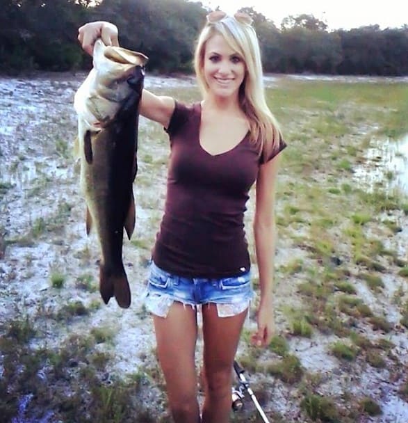 A girl holding a fish