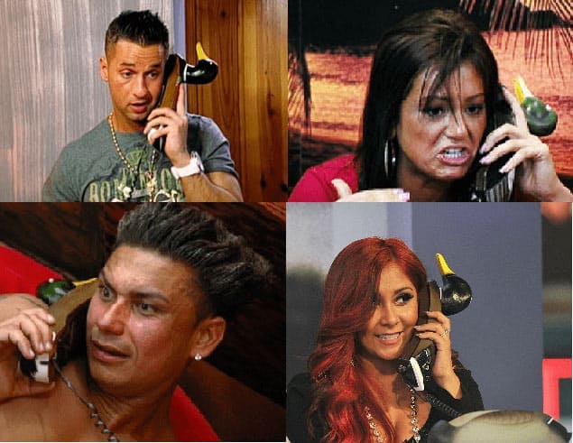 The duck phone on Jersey Shore 