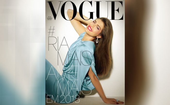 Valentina Sampaio on the cover of Vogue Brasil