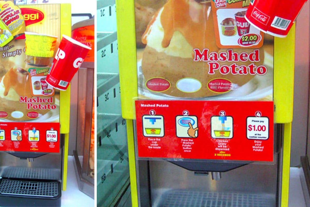 mashed potato vending machine 