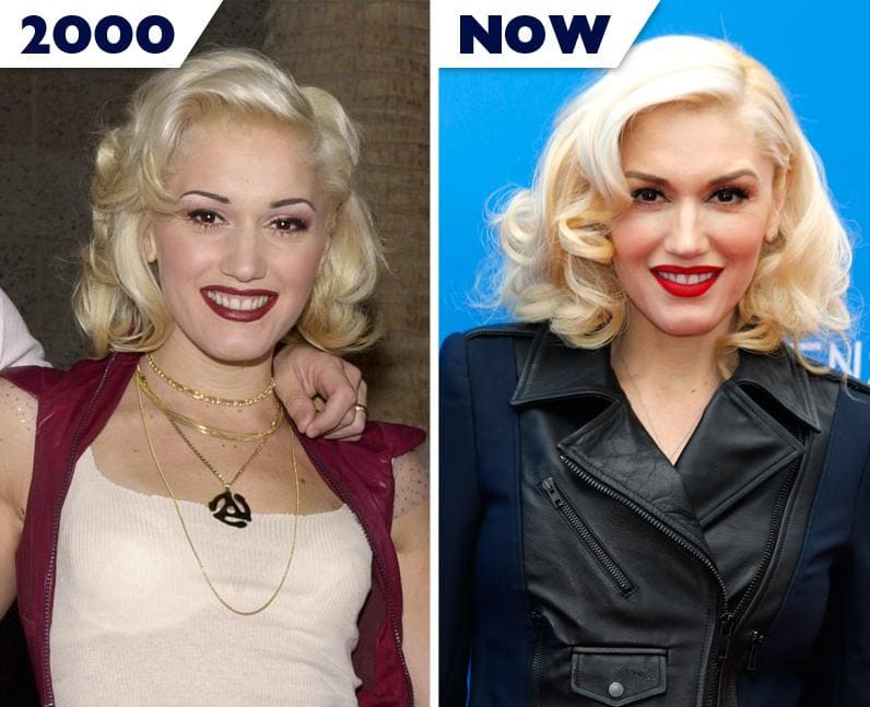 Gwen Stefani then and now 