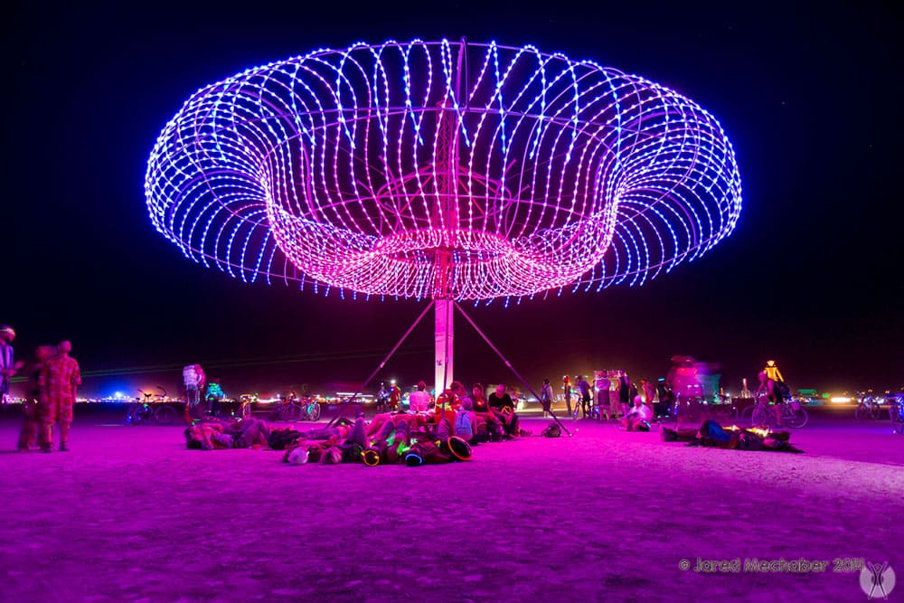 Lights at Burning Man