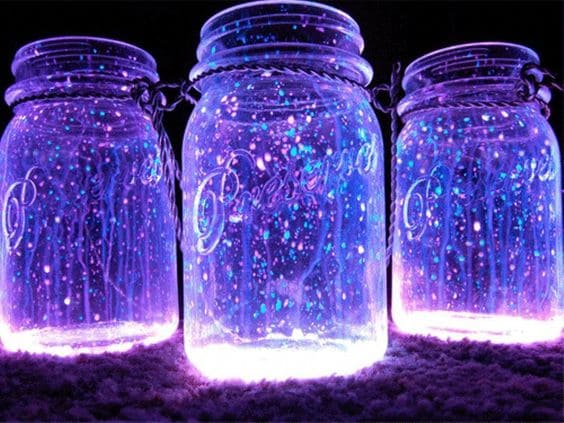 Mason jar fairy lights 