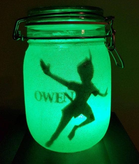 Mason jar nightlight 