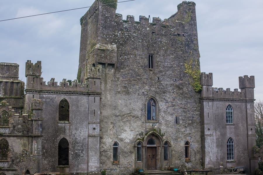 Leap Castle front, Co Offaly, Ireland