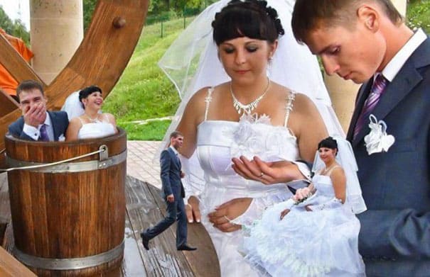 photoshopped wedding photo