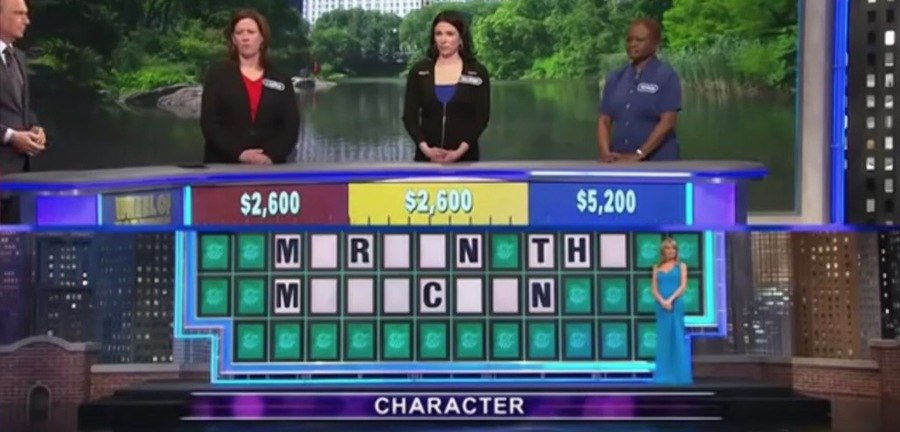 Wheel of Fortune puzzle reading “M_R_ _ N TH_ M_ _ _ C _ _ N”