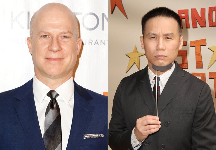 Richie Jackson at TrevorLIVE in New York. / BD Wong at the Peter and the Starcatcher opening night in New York. 