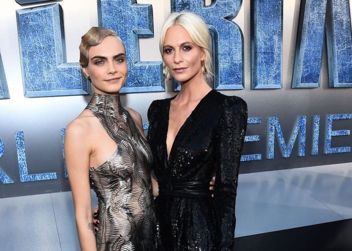 Cara Delevingne and Poppy Delevingne at 'Valerian and The City of a Thousand Planets' film premiere, Arrivals, Los Angeles, USA - 17 Jul 2017