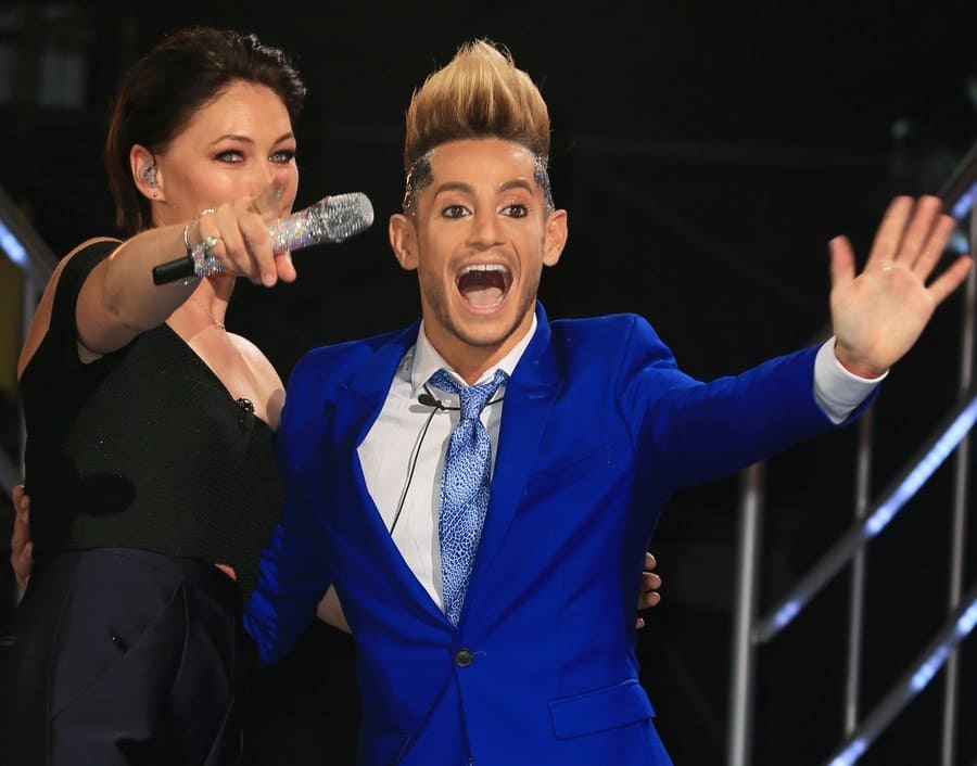 Frankie Grande was reacting on stage at the Celebrity Big Brother final in 2016. 