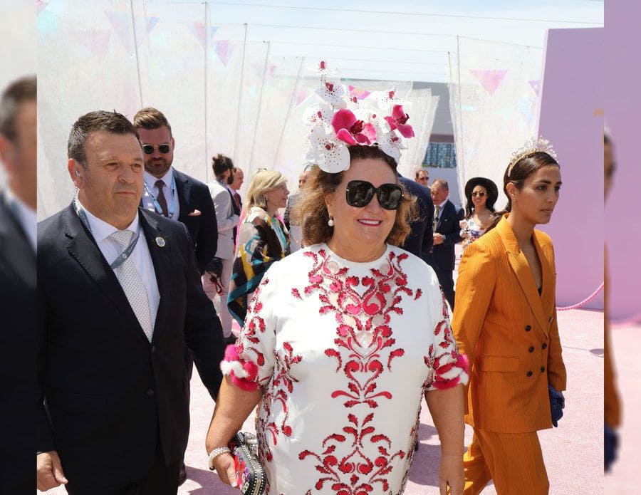 Gina Rinehart arriving to the Lexus Melbourne Cup Day. 