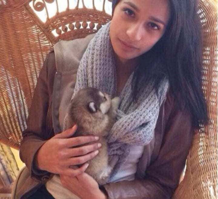 Yumna Saloojee and her pet 