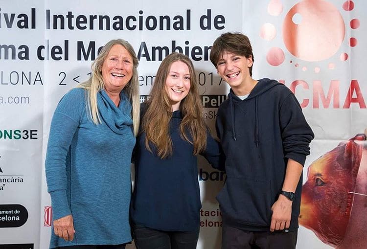 Tippi, Carol Buckley, and Unai Canela at the International Environmental Film Festival