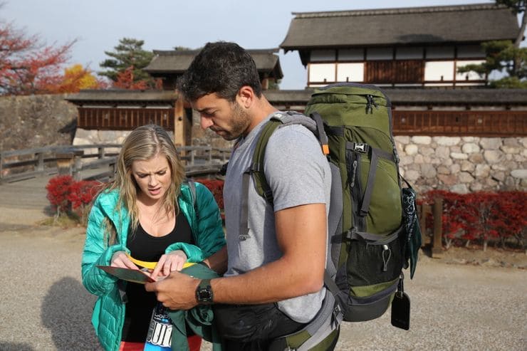 The Amazing Race contestants have to figure out what they should take in their backpacks