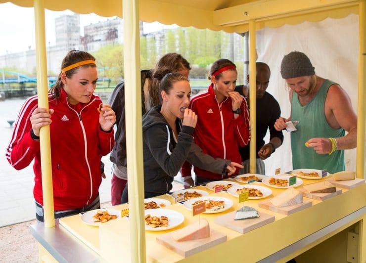 The Amazing Race Teams don't eat too well while on-the-road