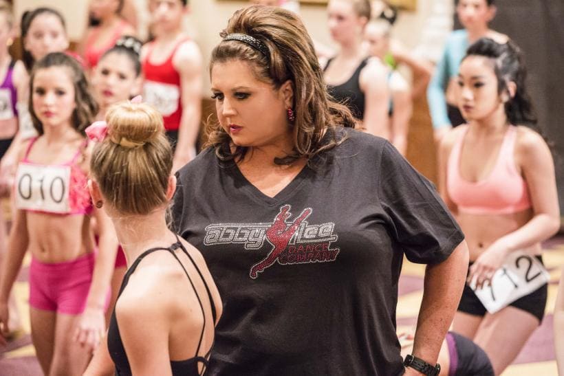 Abby Lee Miller is looking at her former student Paige Hyland in a scene from season 4. 