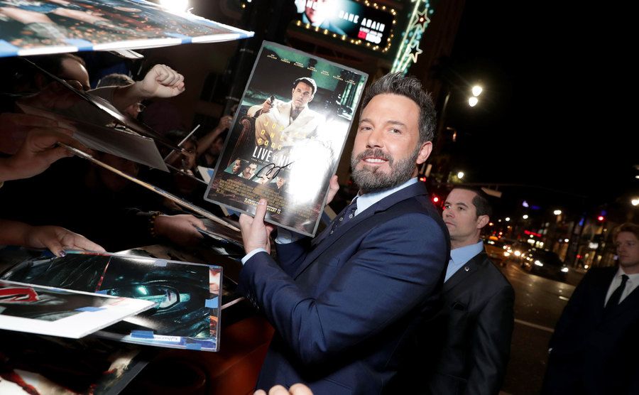 Ben Affleck at the ‘Live By Night’ film premiere in 2017