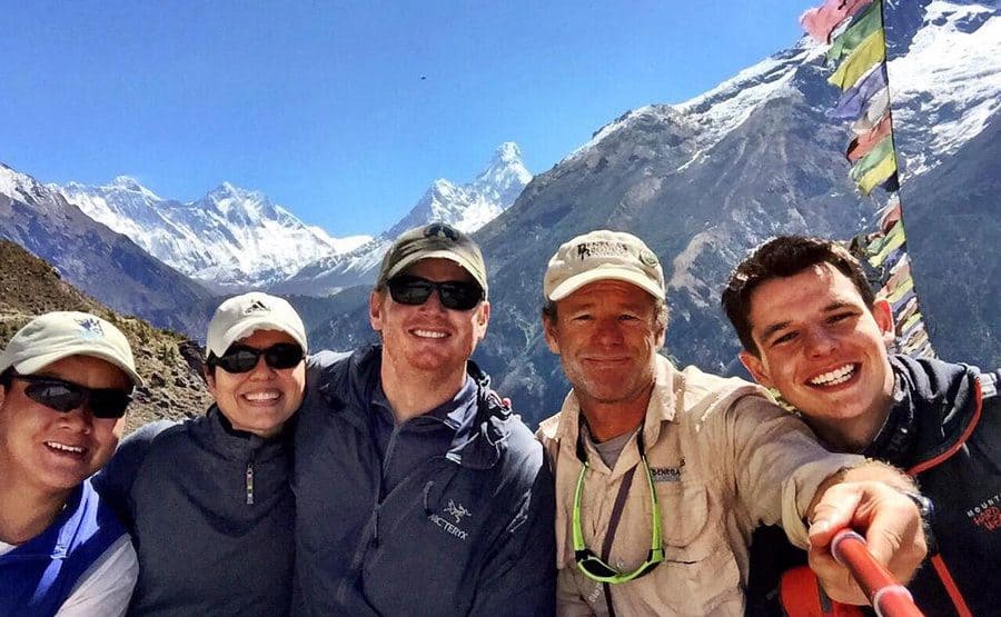 Matt and his team on Everest 