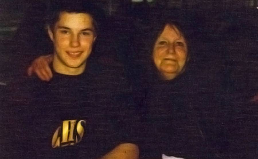 Colton and his mother 