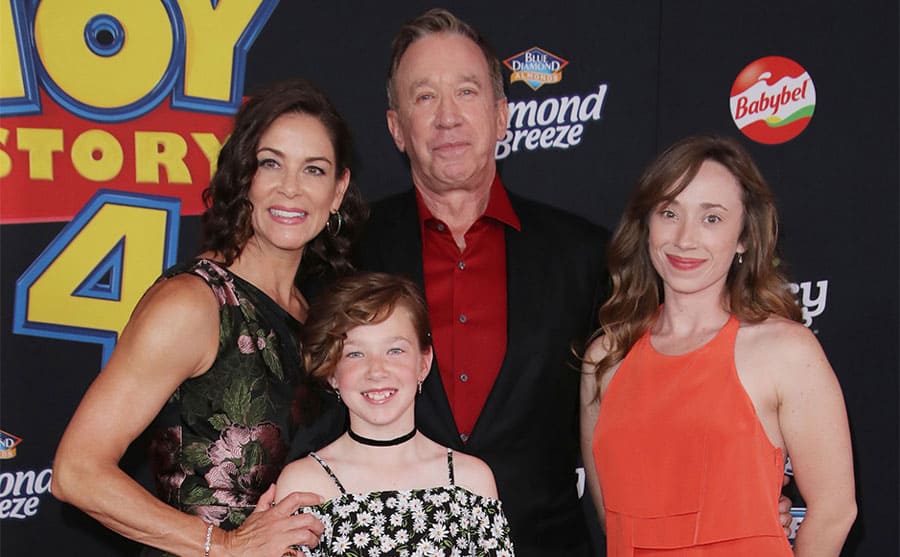 Tim Allen and his family on the red carpet 