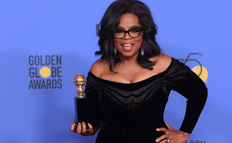 Oprah Winfrey at the Golden Globe Awards 