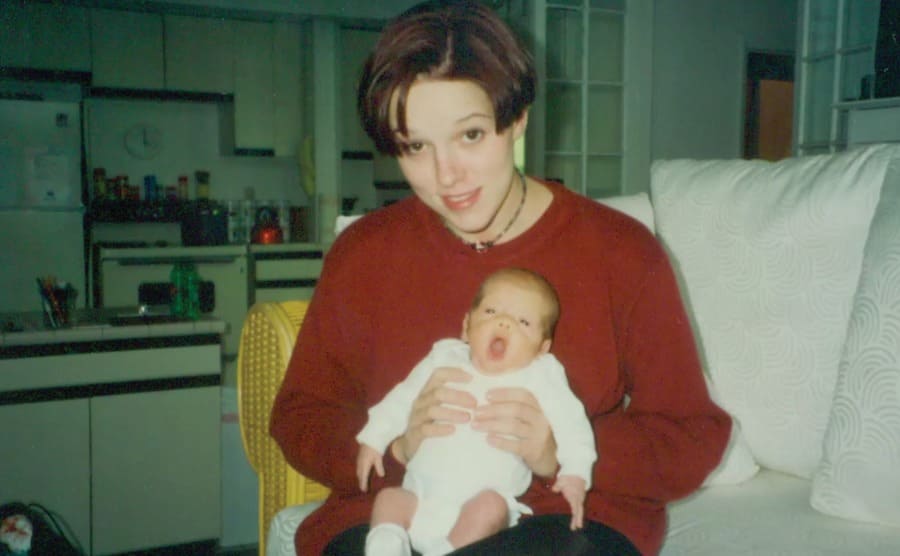 Joanie with Steve as a baby 