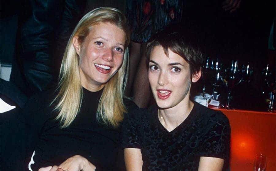 Gwyneth Paltrow and Winona Ryder at an event together in 1996