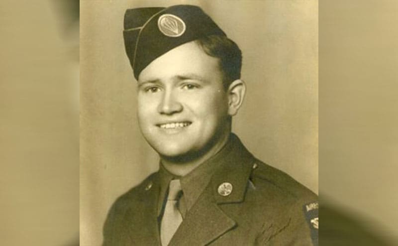 Norwood as a young man in uniform 