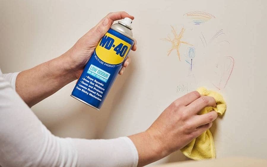Using WD-40 for Wall Markings