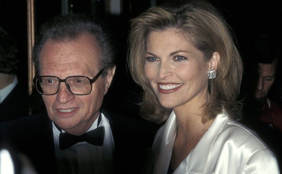 Larry King and Shawn Southwick at an event in 1997