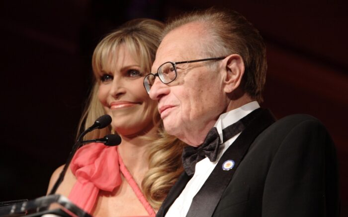 Shawn Southwick-King and Larry King during An Evening with Larry King