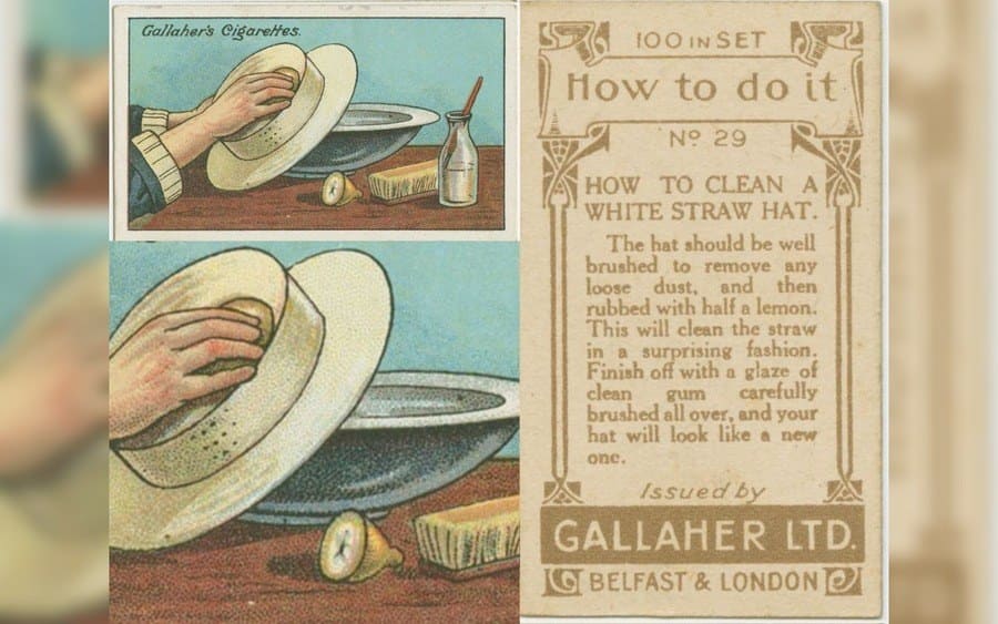 Cleaning a White Straw Hat Hack