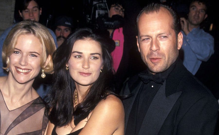 Demi Moore and Bruce Willis on the red carpet in 1994