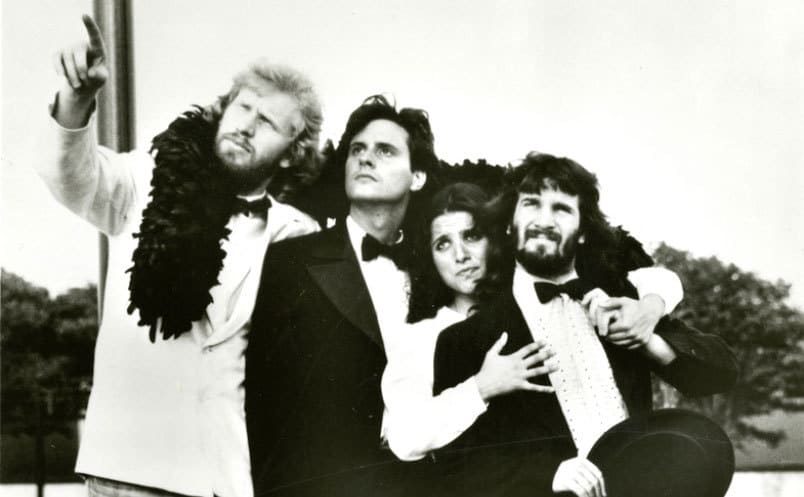 Julia Louis-Dreyfus with her theater group 