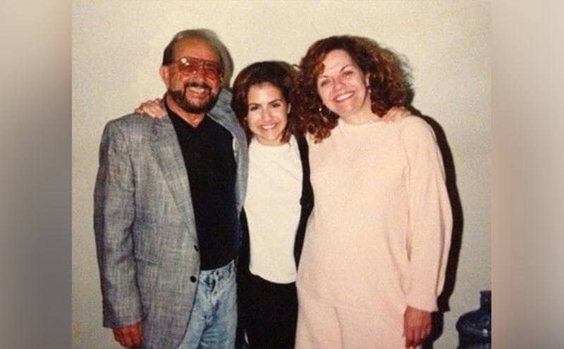 Brittany Murphy with Her Mother Sharon and Father Angelo Bertolotti.
