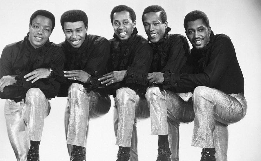 Eddie Kendricks, Paul Williams, Melvin Franklin, David Ruffin and Otis Williams of the R&B group 
