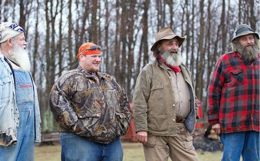 The cast of Mountain Men during one of the episodes. 