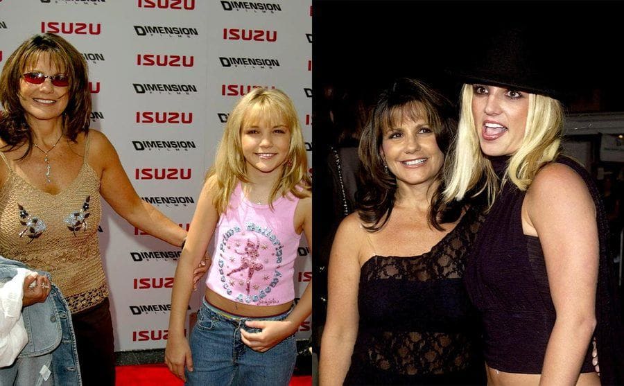 Lynne junto a sus hija Jamie Lynn/ Britney junto a su madre Lynne