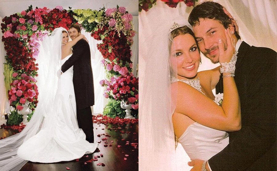 Imágenes de Britney y Kevin Federline en su boda