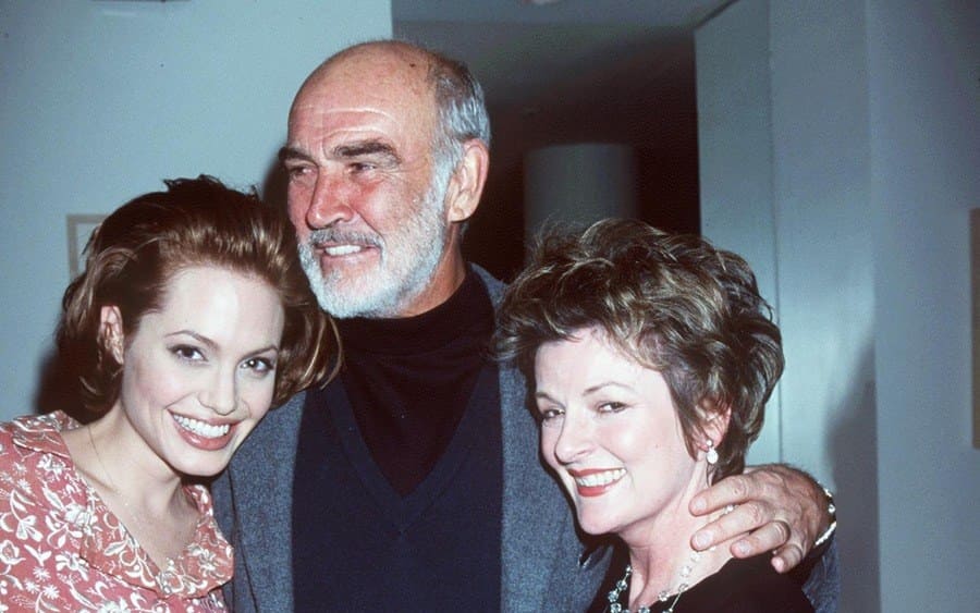 Sean Connery with Angelina Jolie and Brenda Blethyn