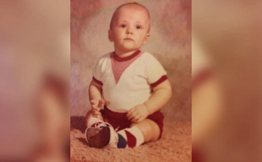 A baby photo of Jim Pete. 