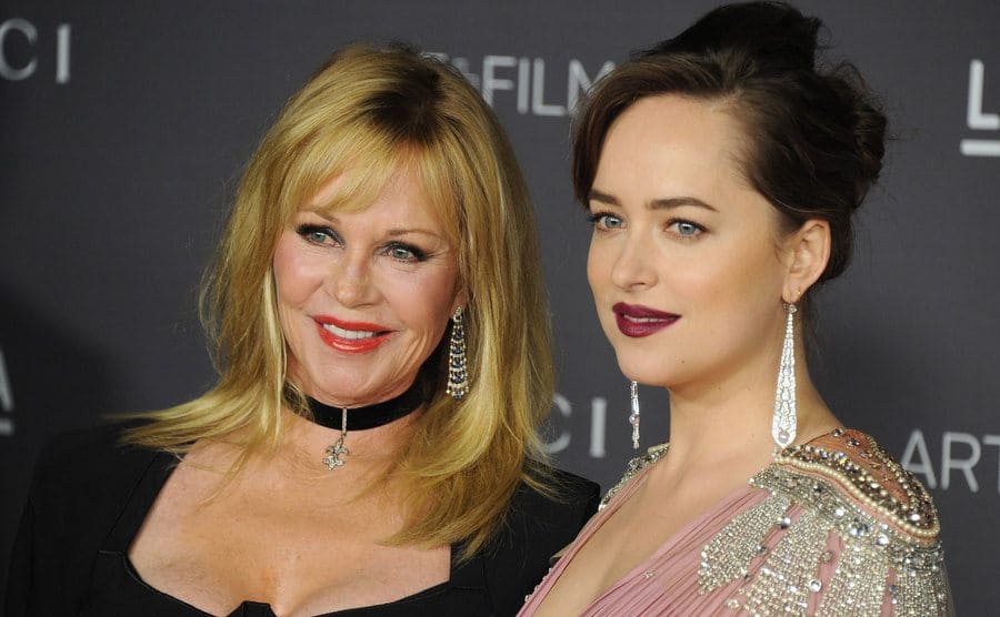 Melanie Griffith and Dakota Johnson on the red carpet in 2017