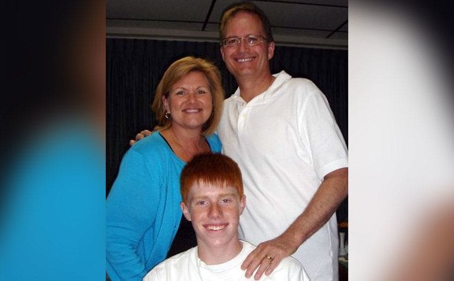 A photo of Bryce and his parents. 