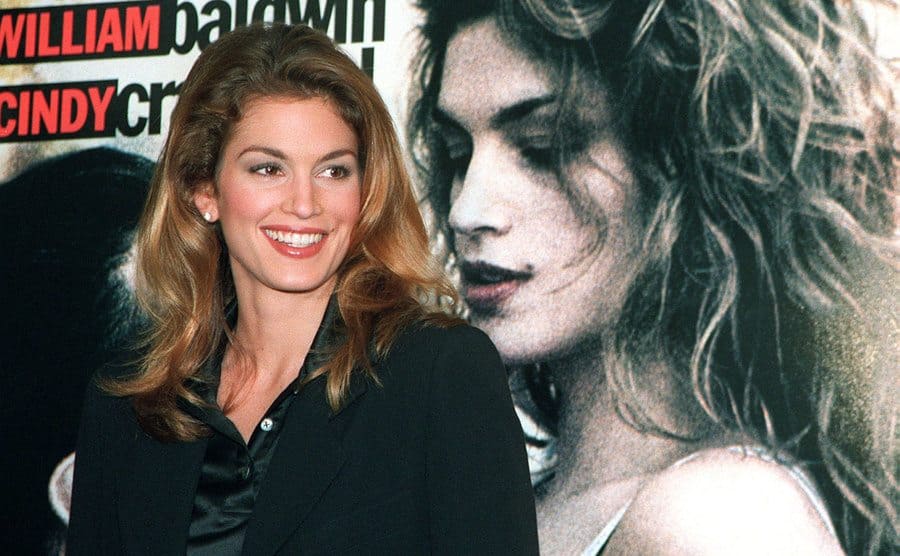 Cindy Crawford attends the promotion press conference on her new film 