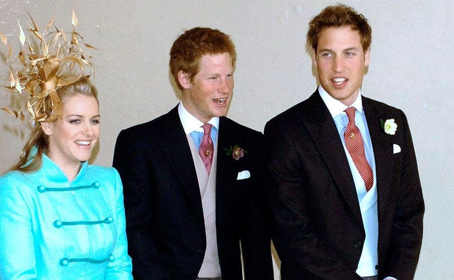 Príncipes Harry y William junto a Laura Lopes