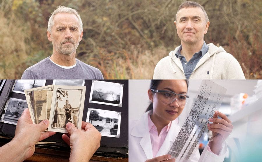 Nic Bannister and David Lloyd / Old family photos / DNA testing 