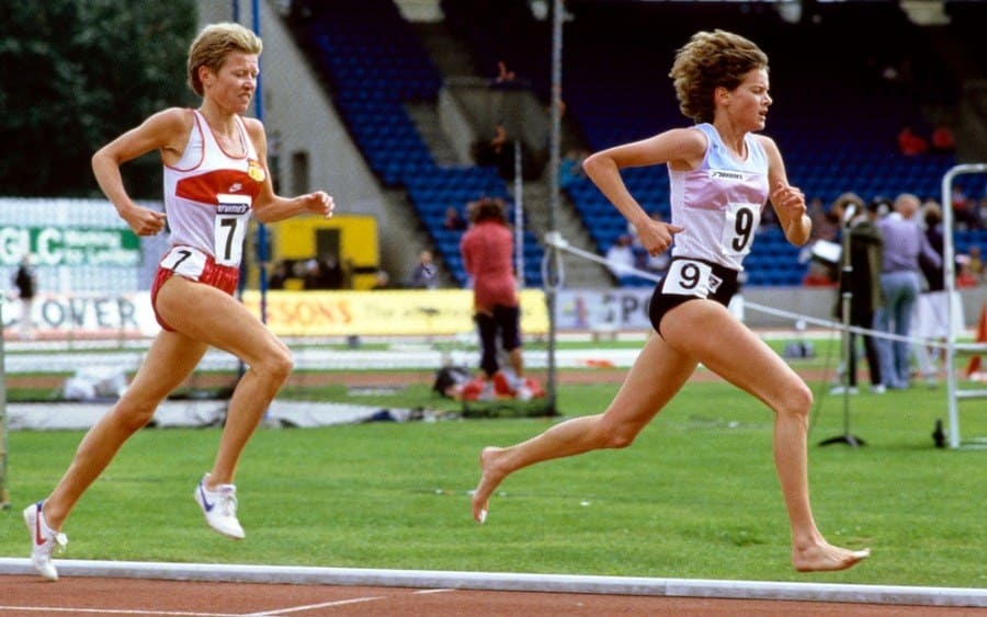 Zola Budd breaks Women's 5000 Meter World Record 1985